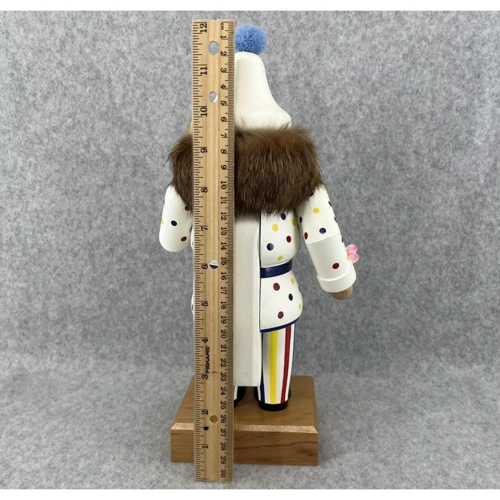 KWO Clown Nutcracker Balloons Germany Signed‎ Em Merck Wood Old World Christmas